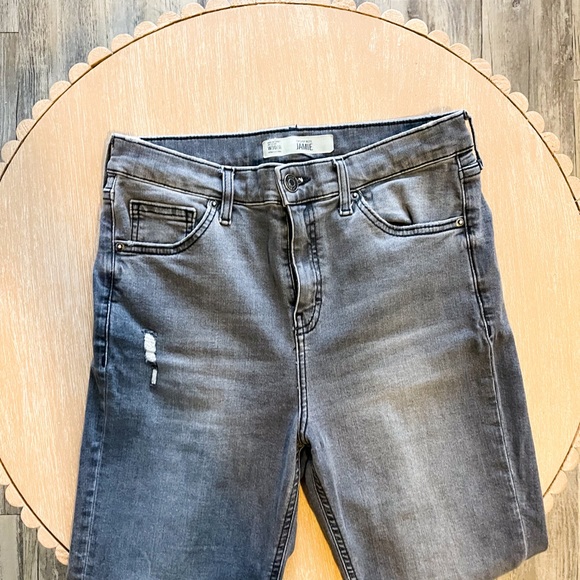 Top Shop Moto Jamie Distressed Jean - Picture 5 of 8